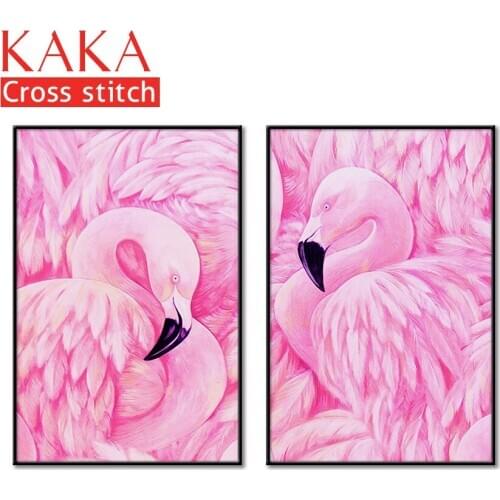 Cross stitch kits,Embroidery needlework sets with printed pattern,11CT-canvas for Home Decor Painting,Animals Full NCKA072