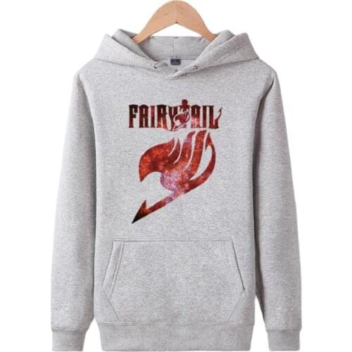 Unisex Fairy Tail Logo Pullovers Hoodie Sweatshirts Fairy Tail Jacket Coat Hoodies