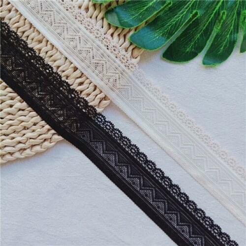 3.5CM Mesh Tulle Elastic African Fabric Decoration For Diy Sewing Needlework Clothes And Underwear Accessories Material S1380-1