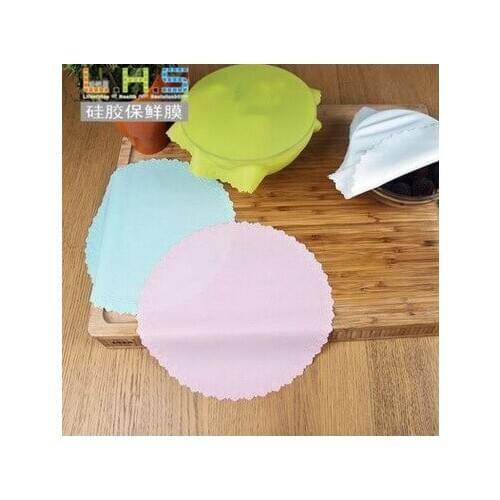 Silica Gel Fresh Keeping Film Microwave Oven Bowl Cover Heating Cover Refrigerator Food Level Lid Seal Up Cover Fresh Cover