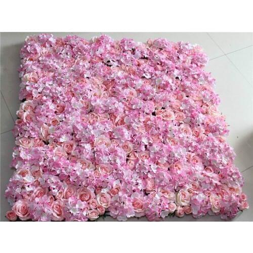 SPR Free Shipping-pink-10pcs/lot Artificial silk rose flower wall wedding background lawn/pillar road lead market decoration
