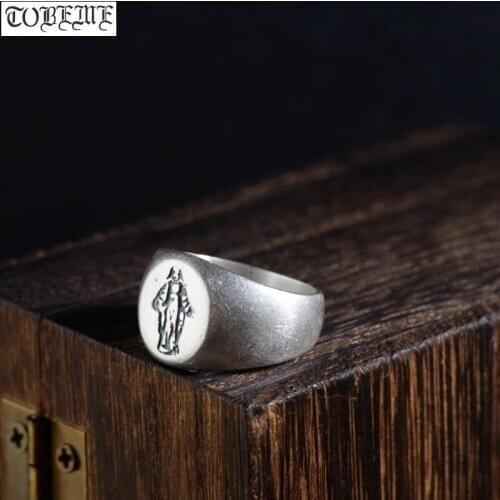 100% 925 Silver the Virgin Mary Ring 925 Sterling Christian Ring Vintage Silver Ring