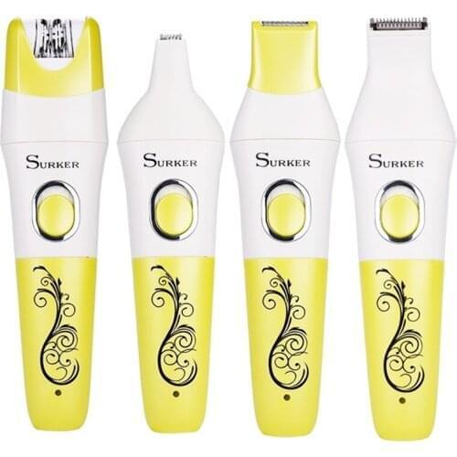 6in1 facial women epilator electric female epilator remover hair removal bikini trimmer lady shaver for underarms,leg,body,face