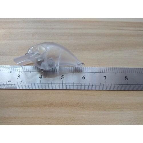 10pcs Unpainted Fishing Lure Body Square Bill Crankbait Fishing Wobbler Artificial baits 75mm 14gr. Blank lures ZB3SIFO