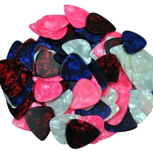 Lots of 100 pcs Extra heavy 1.5mm blank guitar picks Plectrums No printing Assorted Colors