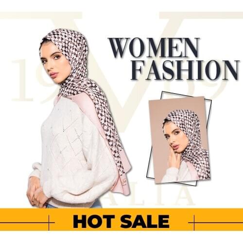 2020 Hot Sale Women 90x200 cm Powder Pavia Shawl Silky Scarf Muslim Hijab Wrap Female Neck Warm Headband Face Mask Lady
