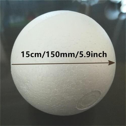 15cm 4pcs White Modelling Polystyrene Styrofoam Foam Balls Party Christmas Decorative DIY Craft Ball 150mm 5.9inch