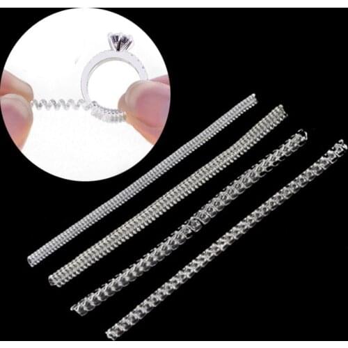 5PCS Ring Size Adjuster Vintage Spiral Based Guard Tightener Resizing Tools Jewelry Parts Equipment For Bigger Ring Accessories