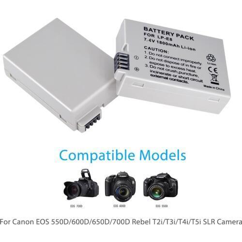 PALO Explosion 1pcs LP-E8 LP-E8 LP E8 camera battery for Canon 550D 600D 650D 700D X4 X5 X4i X7i T2i T3i T4i T5i DSLR