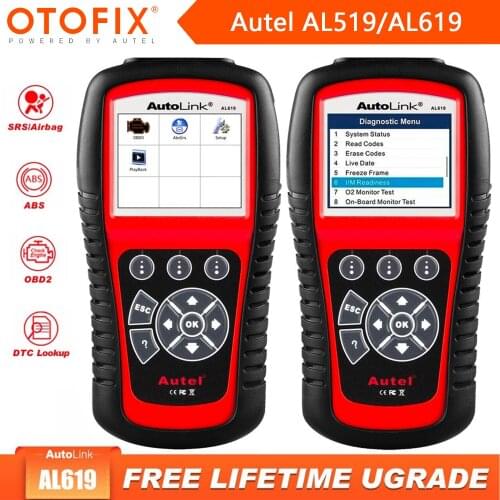Autel AL519 AL619 OBD2 Scanner Car Diagnostic Tool Code Reader Automotriz ABS,SRS Automotive EOBD Diagnostic Scanner Scan Tool