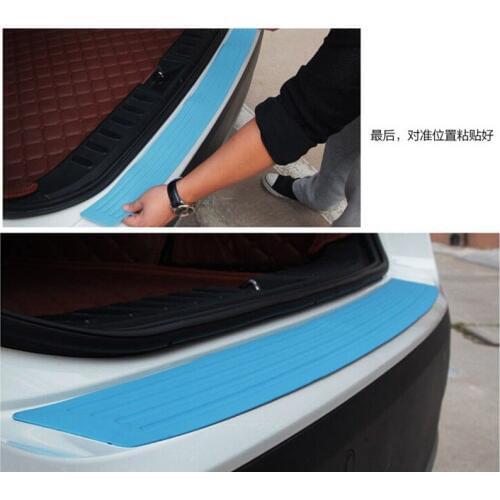 Car stickers styling rear bumper Rubber strip for Mitsubishi asx lancer x 10 9 outlander xl pajero 4 sport carisma accessories