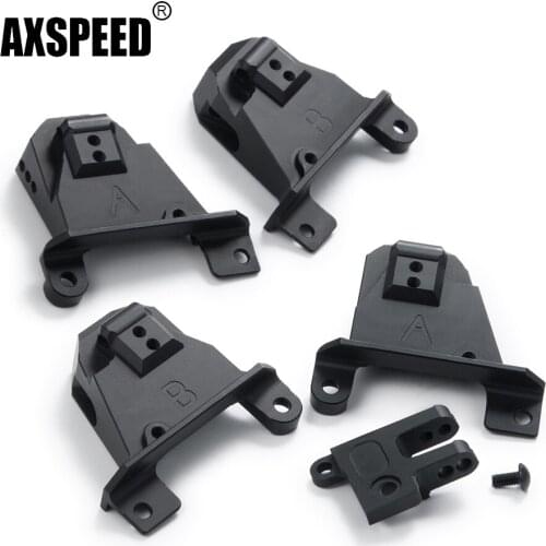 AXSPEED Aluminum Front&Rear Shock Towers with Adjustable Mount Shock Damper Towers Mount for TRAXXAS TRX-4 1/10 RC Crawler Car