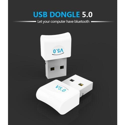 Wireless Bluetooth Adapter 5.0 Bluetooth Dongle 20 (m) for 10 (Mbps) USB Desktop Plug and Play Computer