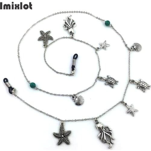 1PC Vintage Glasses Chains Fashion Turtles Shell Pendent Sunglasses Eyeglass Neck Cord Retainer Strap Eyewear Spectacles Holder