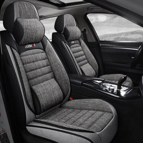 Car Seat Cover Cushions PU Leather, Front Rear Full Set Car Seat Covers for 5 Seats Vehicle Suitable for Year Round Use(coffee)