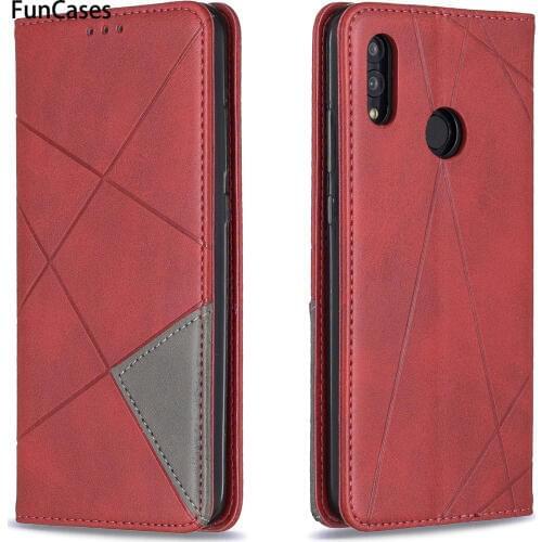 Phone Pouch For cover Huawei P Smart 2019 Diamond PU Leather Flip Phone Bag sFor Huawei telefon Honor 10 Lite Estuche Coque