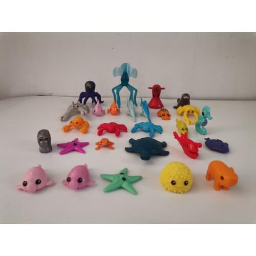10 pcs/lot Octonauts Toys Octonauts Accessories Marine Seahorse Starfish Sailfish Leatherback Sea Turtile PVC Action Figure