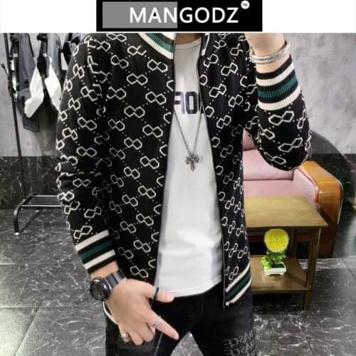 British Style Cardigans Men Sweater Long Sleeve Mens Casual Knitwear Coat Top Fashion Spring Autumn Sweatercoat Male Clothing