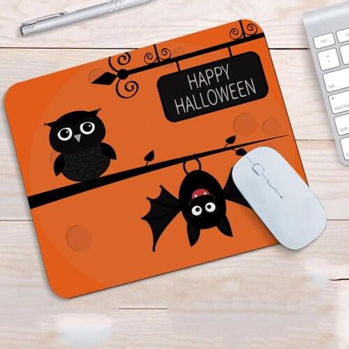 Halloween Mouse Pad 24X20cm Gaming Mousepad Rubber Mousemat PC Desk Play Mat Non-Slip Mouse Pad Gamer for PC Games Mat