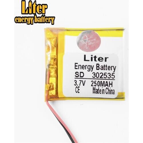 Size 302535 282535 3.7v 250mah Lithium Polymer Battery With Board For Digital Products