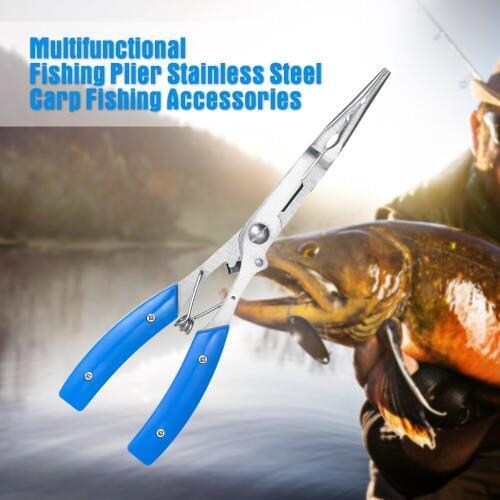 Lixada Multifunctional Fishing Plier Stainless Steel Carp Fishing Accessories Fishing Tackle Cut Line Cutter Scissors