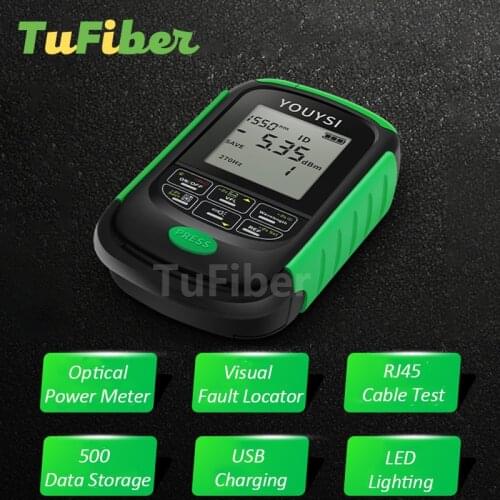 Mini 4 in 1 Multifunction Fiber Optical Power Meter 5KM 15KM 30 KM Visual Fault Locator Network Cable Laser Test Tool Tester