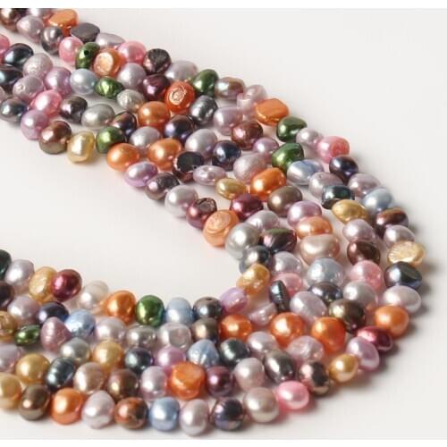 Natural Freshwater Pearls 5-6mm Multicolor Irregular Punch Beads for Jewelry Making DIY Handmade Charm Bracelet Necklaces 15