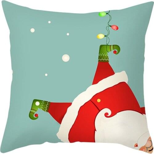Santa Pillowcase Happy New Year 2022 Xmas Red PillowCase Gifts 2021 Christmas Decor For Home Merry Christmas Ornament Xmas Gifts