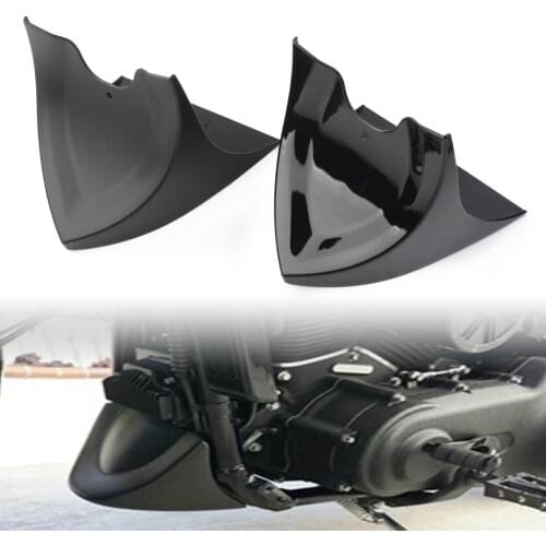 2Pcs Motorcycle Front Chin Spoiler Fairing Mudguard Protector For Harley Davidson Sportster 883 1200 XL883 XL1200 2004-2018