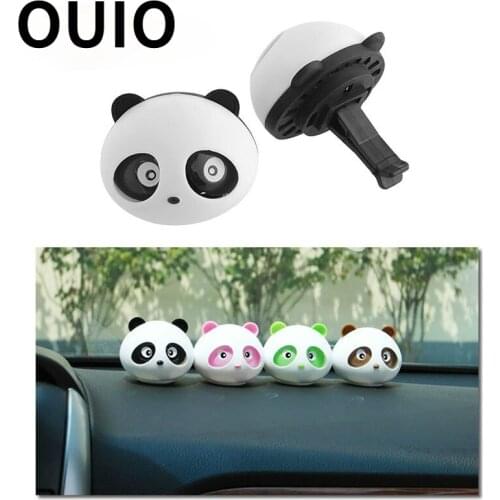 2Pcs Car Air Freshener Car Outlet Perfume Cute Panda Eyes For Nissan Juke X-trail Qashqai Opel Astra J H G Insignia Kia RIO Ceed