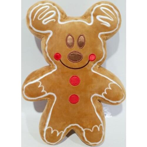 Mickey Mouse 32cm Mickey Gingerbread Man Plush Toys Dolls Disney Cartoon Doll Gifts for Children Kawaii Decoration Plush Toys