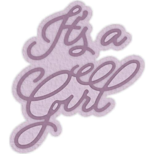 Stacking Its A Girl die cut Metal Cutting Dies new 2019 for DIY Scrapbooking Embossing Crafts Supplies Paper Cards Making