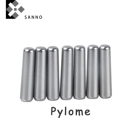 4pcs Harder mirror rolling needle inner hole metal rolling head part 3x15mm rolling pin with pylome roll ball