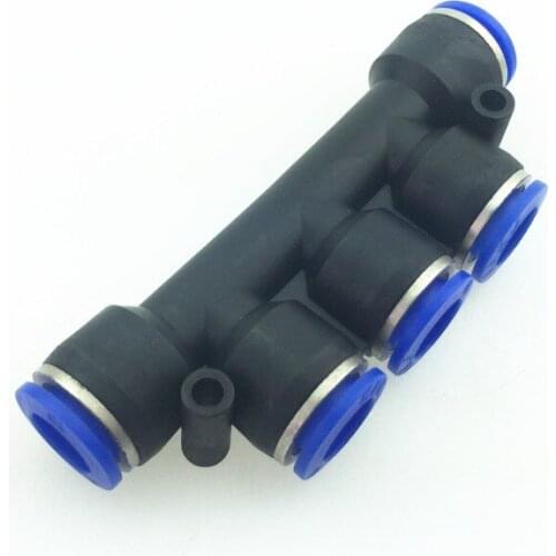 STARPAD Car repair tools air pipe quick connector pneumatic fast plastic quick insertion PK-10 five-way outer diameter 5pcs