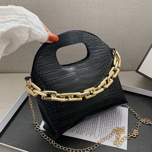 Crocodile pattern Tote Bucket bag 2021 New High-quality PU Leather Womens Designer Handbag Vintage Shoulder Messenger Bag