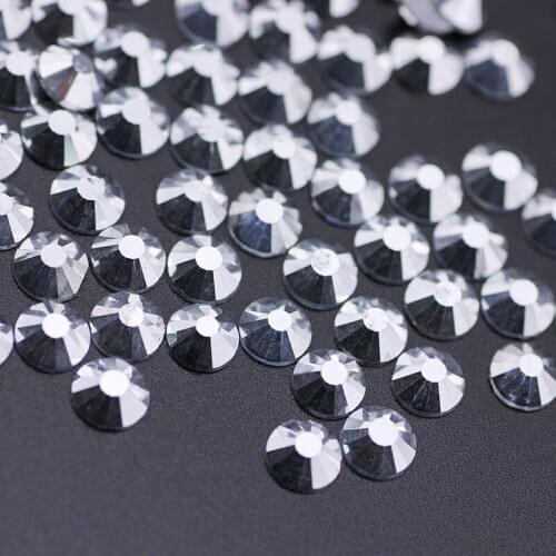 Super Shiny Nail Crystal Rhinestone Mine Silver Rhinestone Non-HotFix FlatBack Glass 3D Nail Art Decorative Nail Accessories
