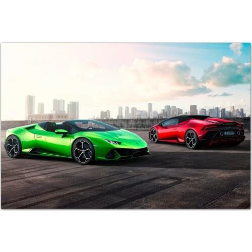 Huracan Super Car Poster Wall Art Vehicle Picture Canvas Prints Paintings for Living Room Decor