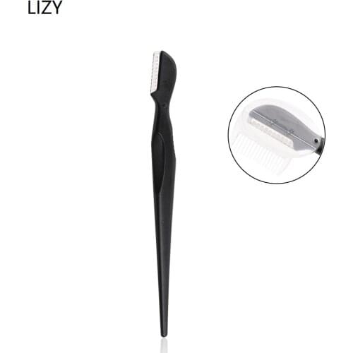 LIZY Eyebrow Trimmer with Comb Hair Remover Facial Razor Blades Shaver Sharp Portable Set Safety Knife Makeup Tool Kit
