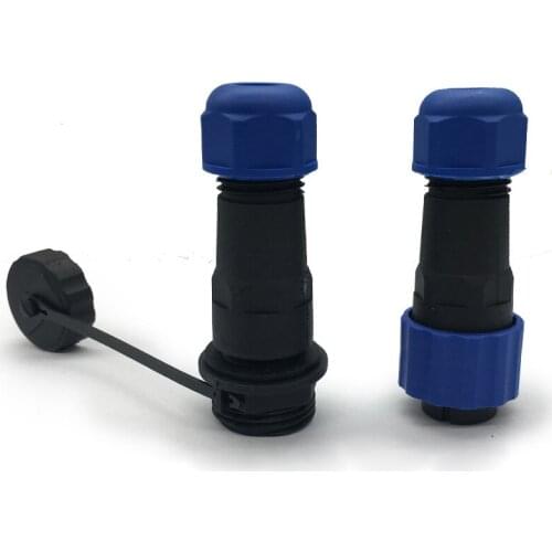 SP16 Waterproof Docking Aviation connector 2/3/4/5/6/7/9Pin IP68 power cable connector Male plug and Femal socket