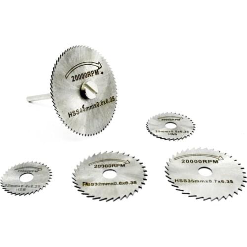 High-Speed Steel Woodworking Cutting Saw Web Wood Plastic Metal Cutting Blade Set With 6MM Connecting Rod Thickness 0.8MM