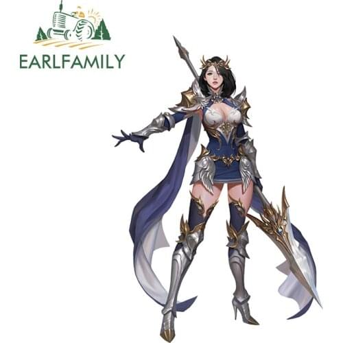 EARLFAMILY 13cm x 9cm for Valkyrie Jang Minho Warrior Funny Car Stickers Trunk Decal Windshield Car Door Graffiti Decoration