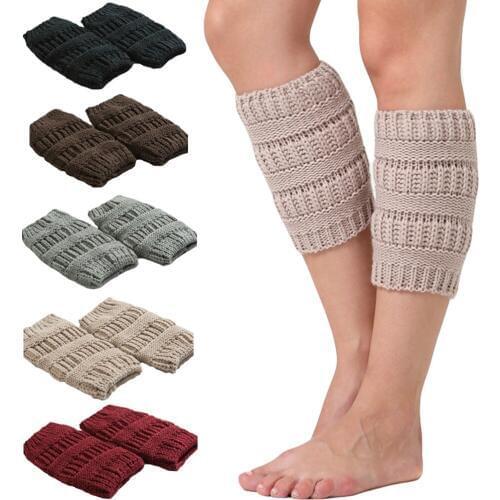 Women Knitted Crochet Leg Warmers Short Socks Casual Boot Socks Accessory SCKMX0015
