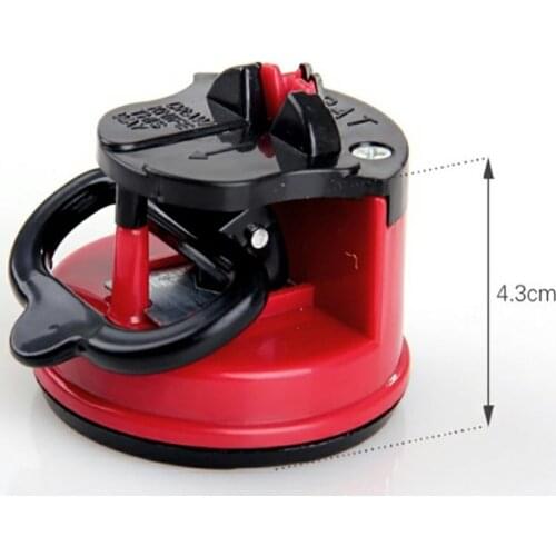 1Pcs Tungsten Staal Messenslijper Hoge Kwaliteit Snelle Slijpen Keuken Gereedschap Vacuüm Zuignap Mini Messenslijper Slijpsteen