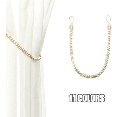 1PC Curtain Tiebacks Ropes Tie-Backs Handmade Curtain Holdbacks Clips Home Accessories Decorative