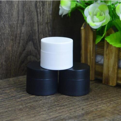 10G Plastic Cream Jar, Cosmetics Cream Can, White Or Black Skin Cream Packaging Container Wholesale