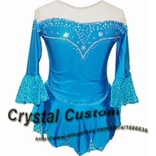 2016 Children Figure Skating Dress Fashion New Brand Vogue Figure Skating Competition Dress For Women DR3094