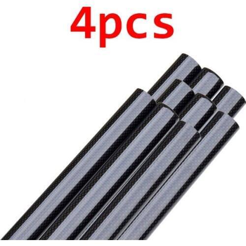 Free Shipping 4pcs 3K carbon fiber tube 6/8/10/12/13/15 mm length 50cm arms for RC Drone kvadrokopter multicopter