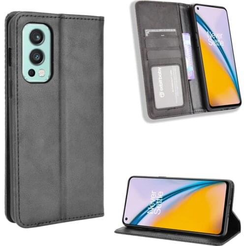 For Oneplus Nord 2 5G Case Wallet Flip Style Leather Magnet Phone Bag Cover For Oneplus Nord 2 5G With Photo Frame 6.43"