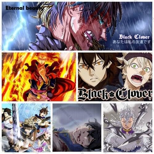 Black Art Diamond Painting Full Round Drill Diy 5D Embroidery Japanese Anime Role Cross Stitch Wall Art Picture Home Decoration