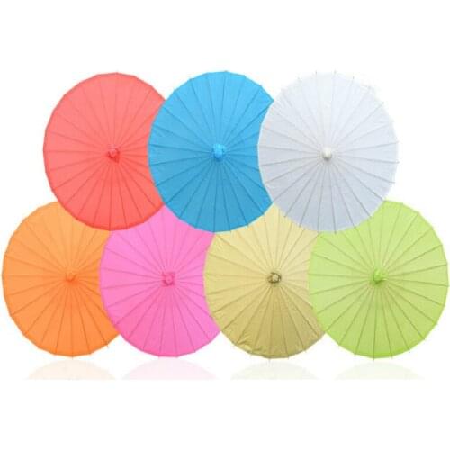 20/30/40/60/80cm Handmade Colorful Paper Umbrella Traditional Kids DIY Painting Paper Umbrella Decor Arts and Crafts Supplies